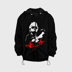 Куртка с капюшоном детская АлисА, цвет: 3D-черный