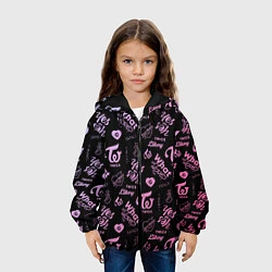 Куртка с капюшоном детская TWICE, цвет: 3D-черный — фото 2