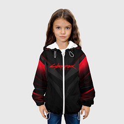 Куртка с капюшоном детская CYBERPUNK 2077, цвет: 3D-белый — фото 2