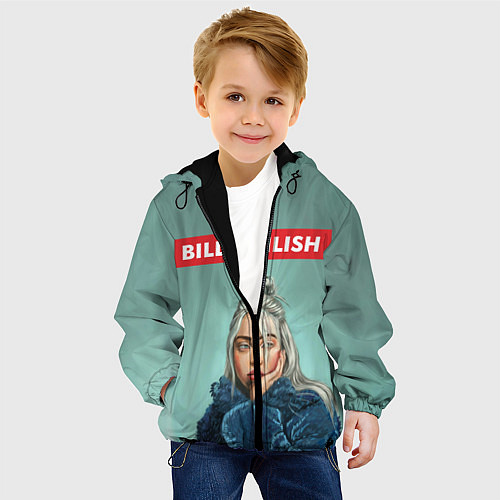Детская куртка Billie Eilish / 3D-Черный – фото 4