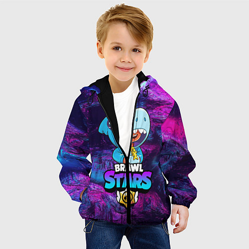 Детская куртка BRAWL STARS LEON SHARK / 3D-Черный – фото 4