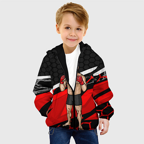 Детская куртка Боксёр / 3D-Черный – фото 4