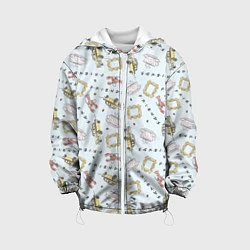 Куртка с капюшоном детская Friends, цвет: 3D-белый