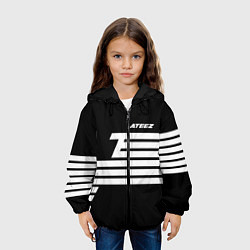 Куртка с капюшоном детская Ateez, цвет: 3D-черный — фото 2
