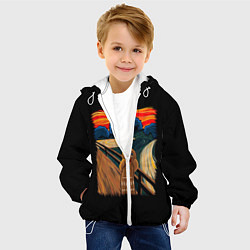 Куртка с капюшоном детская Крик, цвет: 3D-белый — фото 2