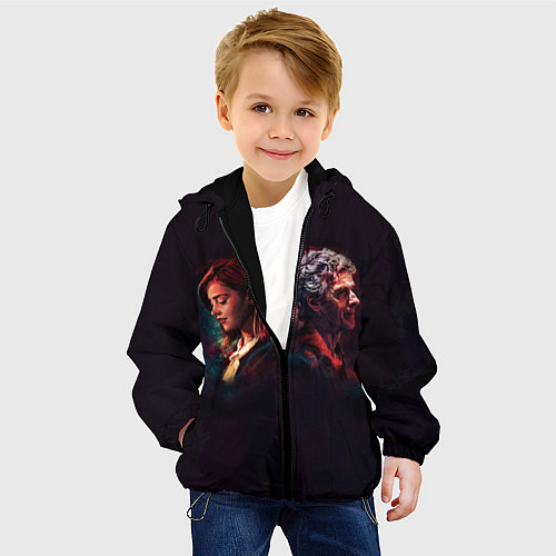 Детская куртка Доктор Кто - ART / 3D-Черный – фото 4