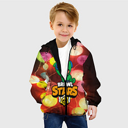Куртка с капюшоном детская BRAWL STARS НОВОГОДНИЙ, цвет: 3D-черный — фото 2