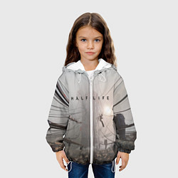 Куртка с капюшоном детская HALF-LIFE, цвет: 3D-белый — фото 2