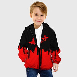 Куртка с капюшоном детская АлисА, цвет: 3D-черный — фото 2