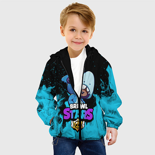 Детская куртка Brawl Stars LEON SHARK / 3D-Черный – фото 4