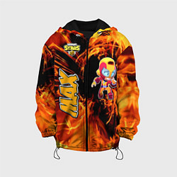 Куртка с капюшоном детская Brawl Stars Мах, цвет: 3D-черный