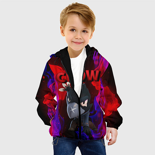 Детская куртка Brawl Stars CROW / 3D-Черный – фото 4