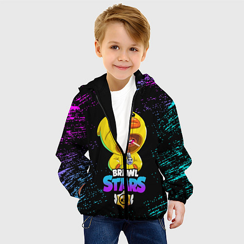 Детская куртка Brawl Stars SALLY LEON / 3D-Черный – фото 4