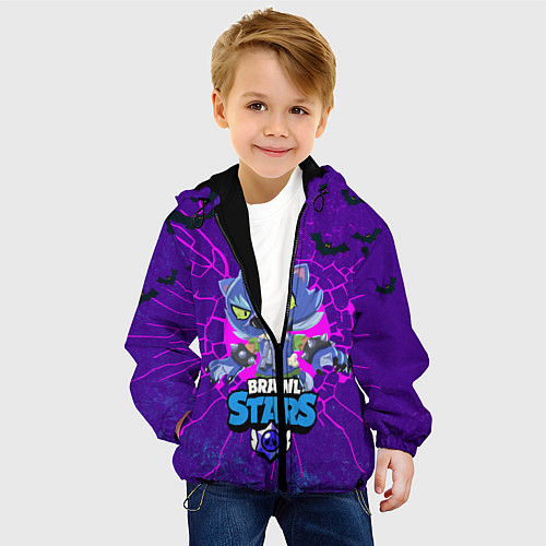 Детская куртка BRAWL STARS ОБОРОТЕНЬ LEON / 3D-Черный – фото 4