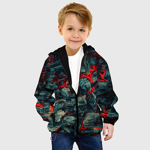 Детская куртка Уголь / 3D-Черный – фото 4