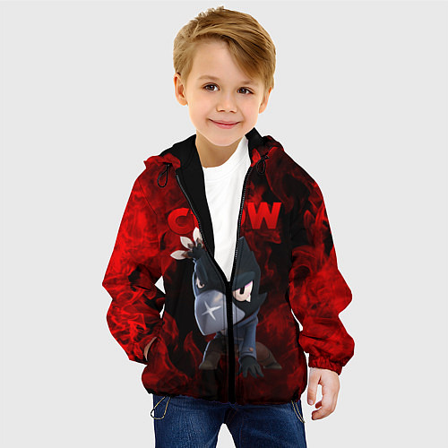 Детская куртка BRAWL STARS CROW / 3D-Черный – фото 4