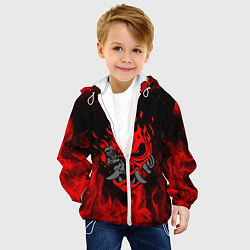 Куртка с капюшоном детская CYBERPUNK 2077 KEANU REEVES, цвет: 3D-белый — фото 2