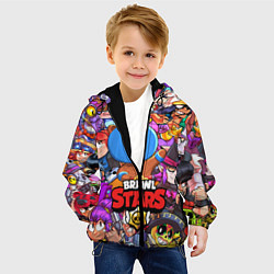 Куртка с капюшоном детская BRAWL STARS EL BROWN, цвет: 3D-черный — фото 2