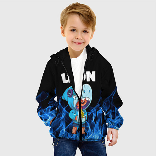 Детская куртка BRAWL STARS LEON SHARK / 3D-Черный – фото 4