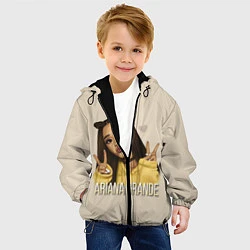 Куртка с капюшоном детская Ariana Grande Ариана Гранде, цвет: 3D-черный — фото 2