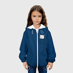 Куртка с капюшоном детская СМАДЖ В КАРМАНЕ, цвет: 3D-белый — фото 2