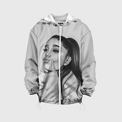 Куртка с капюшоном детская Ariana Grande Ариана Гранде, цвет: 3D-белый