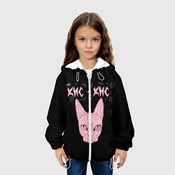 Куртка с капюшоном детская Кис-Кис, цвет: 3D-белый — фото 2