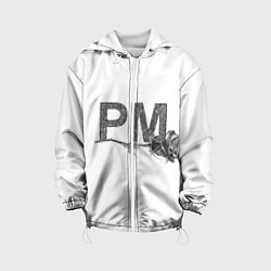 Куртка с капюшоном детская Payton Moormeier, цвет: 3D-белый
