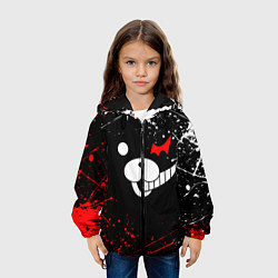 Куртка с капюшоном детская MONOKUMA, цвет: 3D-черный — фото 2