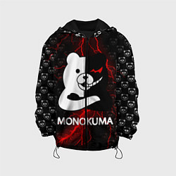 Куртка с капюшоном детская MONOKUMA, цвет: 3D-черный