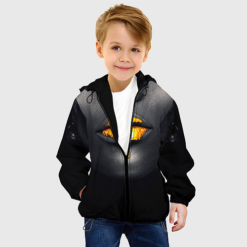Детская куртка Мода: Губы / 3D-Черный – фото 4
