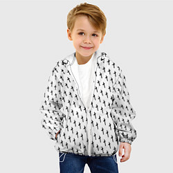 Куртка с капюшоном детская LiL PEEP Pattern, цвет: 3D-белый — фото 2