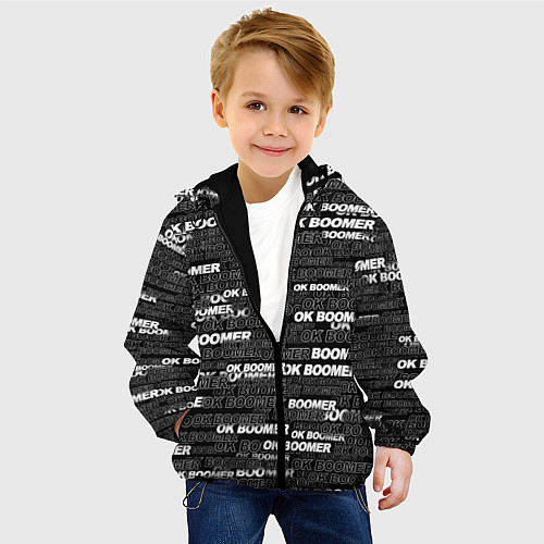 Детская куртка OK BOOMER / 3D-Черный – фото 4
