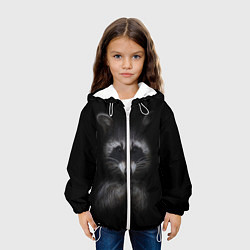 Куртка с капюшоном детская Енот, цвет: 3D-белый — фото 2
