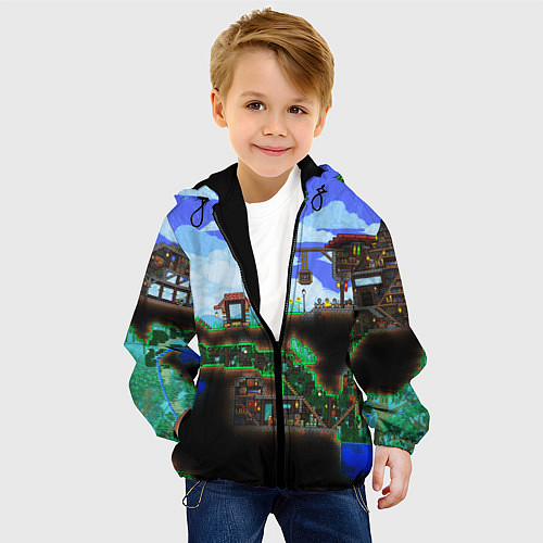 Детская куртка TERRARIA EXCLUSIVE / 3D-Черный – фото 4