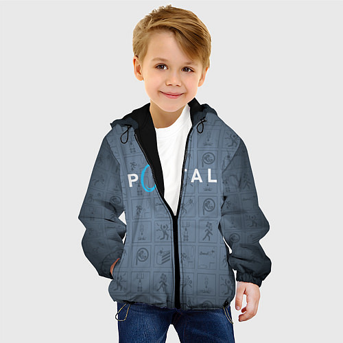 Детская куртка PORTAL / 3D-Черный – фото 4