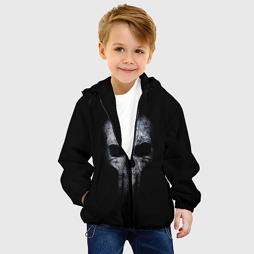 Детская куртка Череп / 3D-Черный – фото 4