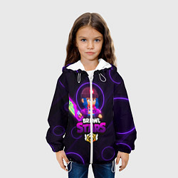 Куртка с капюшоном детская Brawl Stars Heroine Bibi, цвет: 3D-белый — фото 2