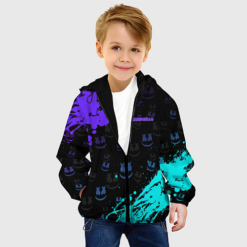 Детская куртка Marshmello / 3D-Черный – фото 4