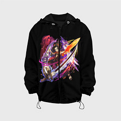 Куртка с капюшоном детская Shaman king, цвет: 3D-черный