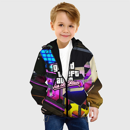 Детская куртка GTA:VICE CITY / 3D-Черный – фото 4