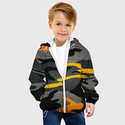Куртка с капюшоном детская КАМУФЛЯЖ АРМЕЙСКИЙ, цвет: 3D-белый — фото 2