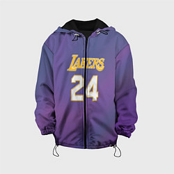 Куртка с капюшоном детская Los Angeles Lakers Kobe Brya, цвет: 3D-черный