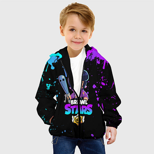 Детская куртка BRAWL STARS BIBI / 3D-Черный – фото 4