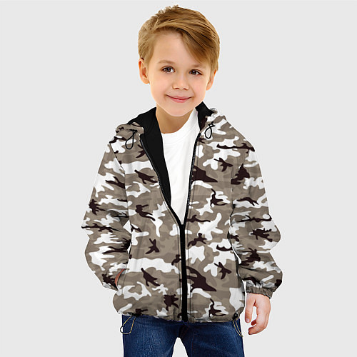 Детская куртка Камуфляж: зимний / 3D-Черный – фото 4