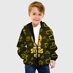 Куртка с капюшоном детская Brawl Stars Leon Sally, цвет: 3D-черный — фото 2