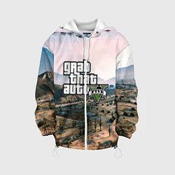 Куртка с капюшоном детская Grand Theft Auto 5, цвет: 3D-белый