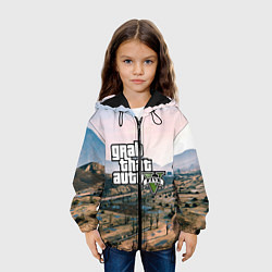 Куртка с капюшоном детская Grand Theft Auto 5, цвет: 3D-черный — фото 2