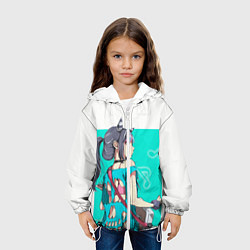Куртка с капюшоном детская Ibuki Mioda, цвет: 3D-белый — фото 2