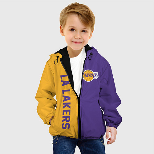 Детская куртка LA LAKERS / 3D-Черный – фото 4
